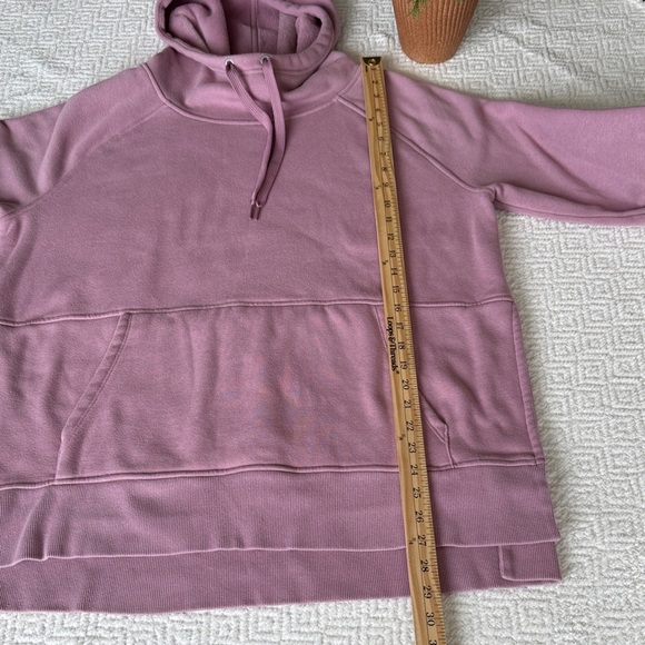 ATHLETA COZY KARMA LONGER HOODIE Sugarplum Mauve Size L - Picture 6 of 12